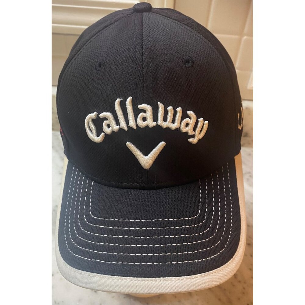 Callaway Golf Hat Odyssey Hex New Era Tour Black White Adjustable Strap